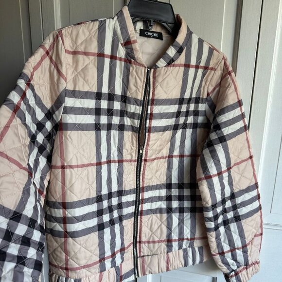 Chic Me light weight full zip jacket Size MED - Picture 2 of 6